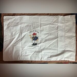 Vintage 1995 Ralph Lauren Polo Bear Standard Pillowcase